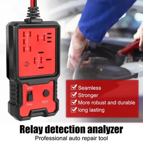 Univerzální 12V tester relé do auta Elektronický tester automobilového relé pro automatickou kontrolu baterie Diagnostický nástroj analyzátoru alternátoru