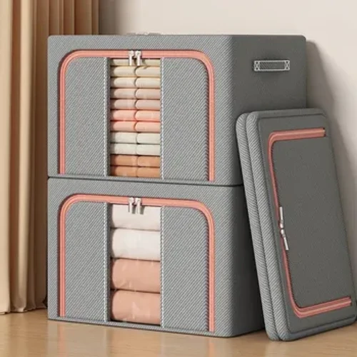 Faltbare Stoff-Aufbewahrungsbox für den Heimgebrauch für Kleidung, Steppdecken, Kleiderschrank-Organizer, Taschen-Aufbewahrungsbox