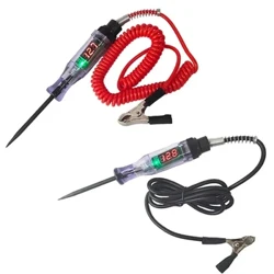 Auto Camion Spannung Circuit Tester Digital Display Long Sonde Pen Glühbir Auto Diagnostik Tools Auto Reparatioun