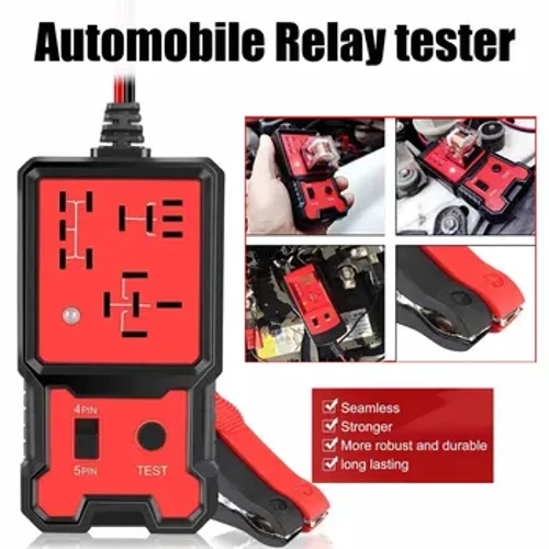 Univerzální 12V tester automobilových relé Kontrolka LED Elektronický tester automobilových relé pro diagnostický nástroj pro automatickou kontrolu baterie