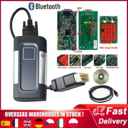 Ferramentas 2023 VdIJk Pro 2020.23/2017.3 Keygen VD V3.0 Relé OBD2 Bluetooth Carros Interface de diagnóstico para adaptador de scanner Delphis