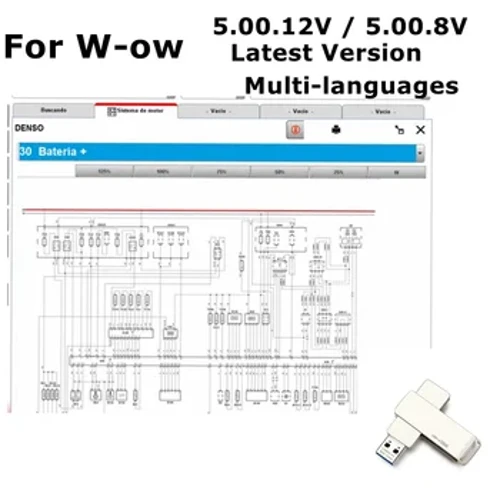 2023 Fir WOW 5.00.12 Diagnostesch Tool Fir Vd Tcs Pro fir Del-Phis fir Autoreparatioun Software Multi-Sprooch Franséisch