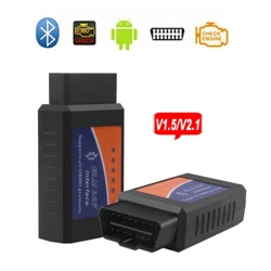 Elm327 Obd2 szkenner Elm 327 V1.5/V2.1 Bluetooth kódolvasó automatikus diagnosztikai szkenner eszköz Androidra