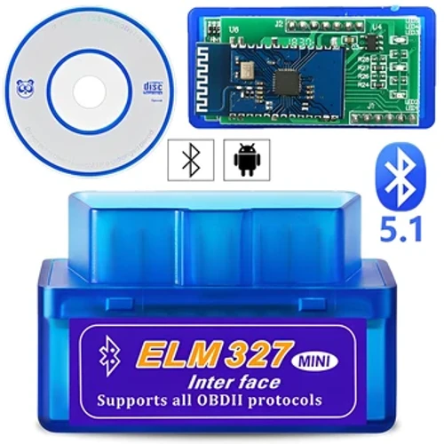 Mini Eml327 V2.1 OBD 2 narzędzia diagnostyczne samochodów Bluetooth dla skanera z systemem Android obsługa kodów inteligentne narzędzie skanujące skaner ODB2