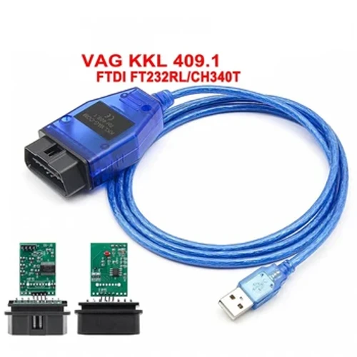 VAG COM 409.1 KKL Fa'atasi ma FTDI FT232RL/CH340T OBD OBD2 Ta'avale Su'esu'ega Fa'afeso'ota'i Uaea Mo VW/Audi/Skoda/Nofo VAG-COM Meafaigaluega Scanner
