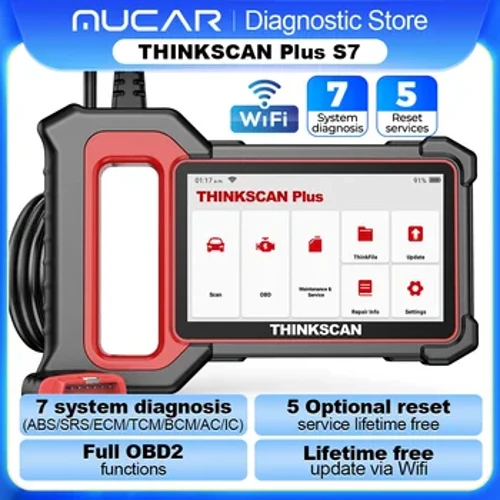 THINKCAR Thinkscan Plus S7/S6/S4 OBD2 Diagnostic Tools Transmission /ABS/SRS Diagnose Code Reader Automotive obd 2 Scanner
