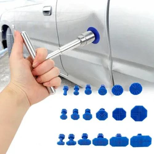 Auto Dent Reparatur Puller, Auto Reparatur Tools Kit Mat 18 Stéck Plastiks Klebe Tabs Metall T-Handle Dent Remover Universal Fir Auto Accessoiren