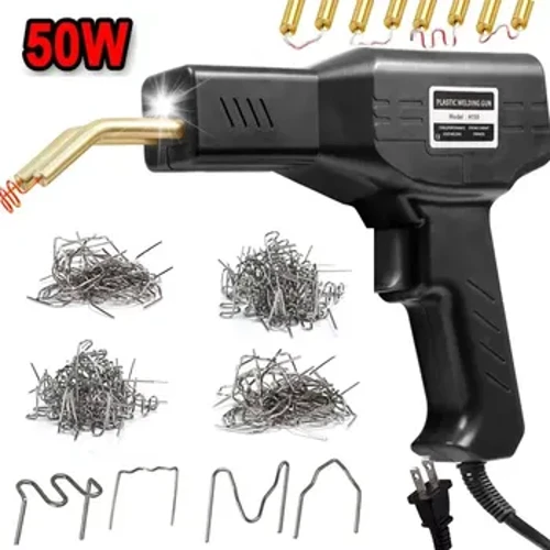Xe Ô Tô 50W Nhựa Máy Hàn Súng Dụng Cụ 200/1000 Viên Nóng Kim Bấm Cho Thân Ô Tô Ốp Lưng Hàn Nhựa Nhựa bình Gas Sửa Chữa