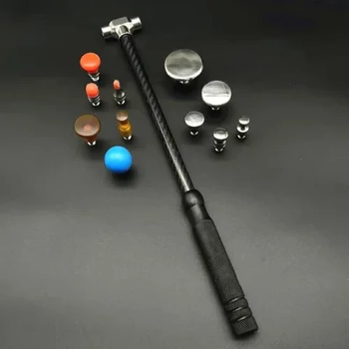 Auto Body Deuk Reparatie Hamer Auto Stoten Deuken Vormgeven Reparatie Percussie Nivellering Hamer Vervangbare Traceless Reparatie Tool