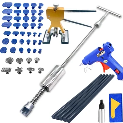 Kaʻa Dent Repair Tool Kit Slide Reverse Hammer Suction Cup Sheet Metal Auto Body Paintless Dent Removal Puller Set Tools Tools Kit
