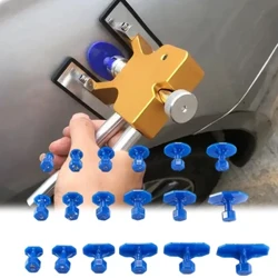 Tabiau Trwsio Tolc Car 18pcs Pecyn Offer Trwsio Tolc Car Proffesiynol Modurol Cwpan Sugno Corff Gludiog Glas Glud Tolc Tynnwr Tab