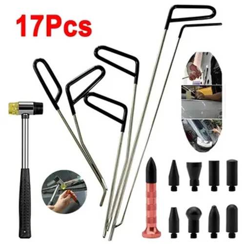 I-Car Hook Rods I-Paintless Dent Yokulungisa Isichotho Isikhiphi Izingwegwe Amakhithi Amakhithi Omzimba Wezimoto Amathuluzi Amathuluzi Ezandla Zensimbi Engenasici