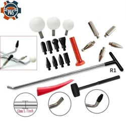 Nei Auto Dent Removal Tools Lacklos Auto Dent Reparatur Nei Design Rods Tool Hook Tools Push Rod mat Tap Down Heads (R1)