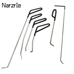 6PCS CAR DENT REPERALNI KUNKI HITRO NIČ NORNEGA DOLOČINE KOLIKE ODDELEK DENT DENT CROWbar za komplete za avtomobilsko popravilo Dent