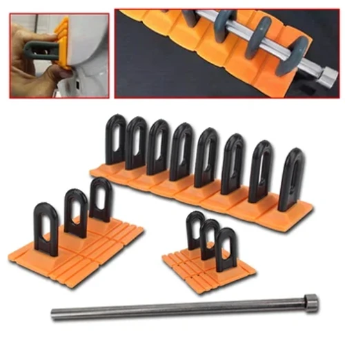 Set de extractoare de gheață pentru mașină Unelte de reparare fără vopsea pentru caroserie auto Kit de blocuri de tăiat, îndoibil la 90°, accesorii auto, motocicletă universală