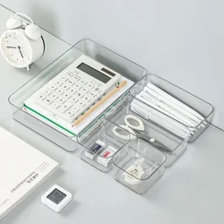 Hộp Trong Suốt Sắp Xếp Lưu Trữ Để Bàn Nhựa Hộp Bảo Quản Hộp Đựng Ngăn Kéo Người Tổ Chức Bàn Hộp Đựng Trang Sức Trang Điểm Tổ Chức Hộp