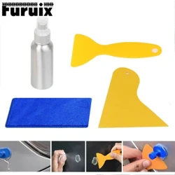 Scraper plaisteach Uirlis Deisithe Fiaclóireachta Péinte chun gliú a bhaint de chorp an ghluaisteáin le buidéal alcóil Rag chun an silicone a bhaint