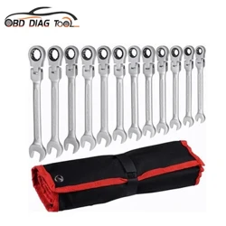 I-Universal Ratchet Combination Wrench Set Hand Tools Ithuluzi Lokulungisa I-Wrench Isihluthulelo Sokhiye Setha I-Ratchet Spanner Amamodeli Amaningi