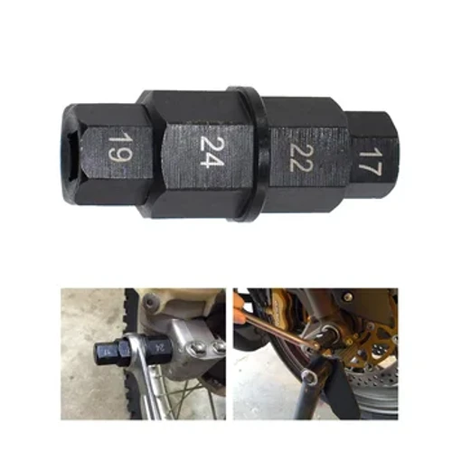 1PC Motor Depan Roda Belakang Hex Spindle Driver Penghapusan Axle Alat 17 Mm 19 Mm 22 Mm 24 Mm untuk Honda Kawasaki Suzuki BMW YAMAHA
