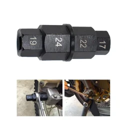 1PC Isithuthuthu Sangaphambili Isondo Lasemuva I-Hex Spindle Ithuluzi Lokususa I-Axle 17mm 19mm 22mm 24mm Le-Honda Kawasaki Suzuki BMW YAMAHA