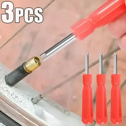 Katup Ban Mobil Batang Inti Remover Obeng Universal Auto Sepeda Slotted Handle Perbaikan Ban Instal Aksesoris Tangan Alat