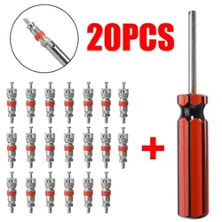 20PCS Kaa Tire Valve Core Hookomo Me ka Wehe'e Mea Paahana Valve Cores Truck Air Conditioning Bike