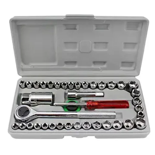 Set chiave a tubo per utensili manuali VENDITE CALDE!!! Kit di riparazione combinato 40 pezzi/cassetta degli attrezzi per veicolo per auto
