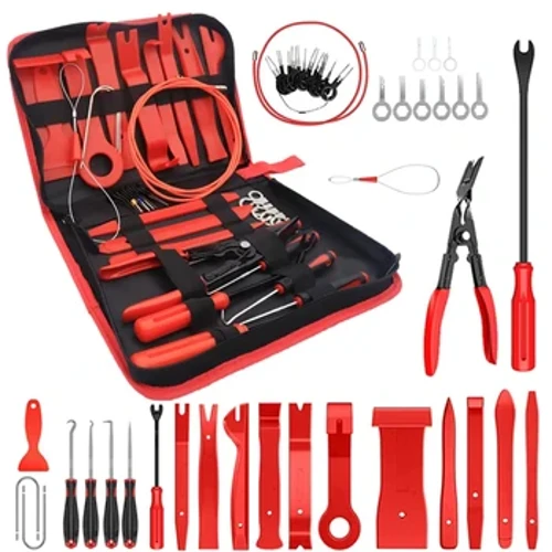 Pecyn Dadosod Tu Auto Car Offeryn Tynnu Trim Plastig Car Clipiau Puller Offer Panel Diy Ar gyfer Set Puller Trim Auto