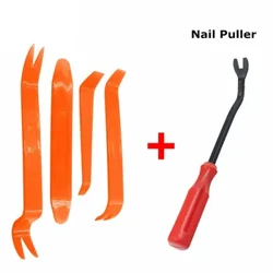 4 stks/set Draagbare Auto Paneel Removal Tool Kit Nageltrekker Radio Audio Deur Pry Repair Clip Trim Dash Removal Installer handgereedschap