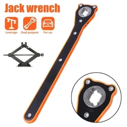 Clé de levage de cric de voiture mise à niveau, outils de poignée à double usage permettant d'économiser du travail, clé de cric universelle, outils de réparation, accessoires crics