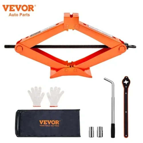 VEVOR Scissor Jack 2.5 Ton/5512 lbs Scissor Car Jack 3.7"-17.1" Lifting Range Scissor Lift Jack Lift Tire Jack no ke kaʻa kaʻa.