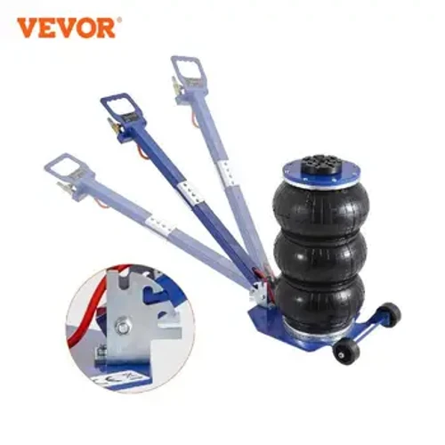 VEVOR แจ็คนิวเมติก 3 ตัน/5 ตัน Triple Bag Air Jack Quick Lift Heavy Duty ซ่อมรถยนต์แจ็คพับ rod แจ็ค 2 ล้อ