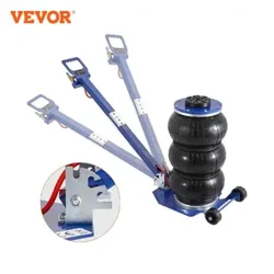 VEVOR Pneumatic Jack 3 Ton/5 Ton Triple Bag Ea Jack Hapai wikiwiki i ka hana kaumaha na ka'a hooponopono kaa Po'i ko'oko'o Jack me na huila elua.