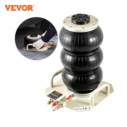 VEVOR Air Jack 3 tons dobbeltpose Air Jack Airbag Jack Lift Up 3-5s hurtigløftende airbagjack til biler med kort håndtag (beige)