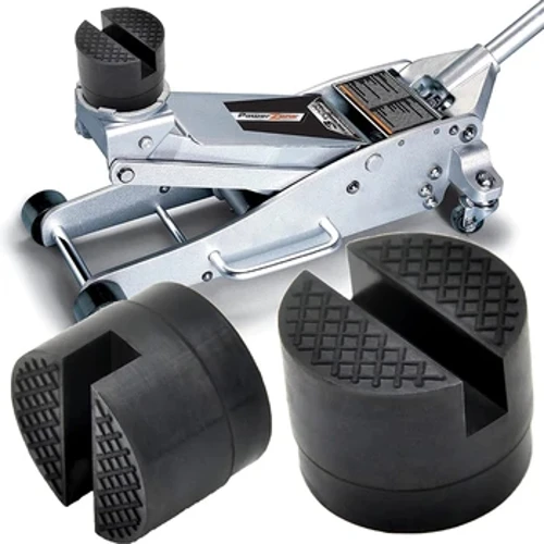 ʻO ka papahele kaʻa Jack Rubber Pad Frame Protector Adapter Jacking Tool Pinch Weld Side Lifting Disk No Audi Mercedes Ford Lada