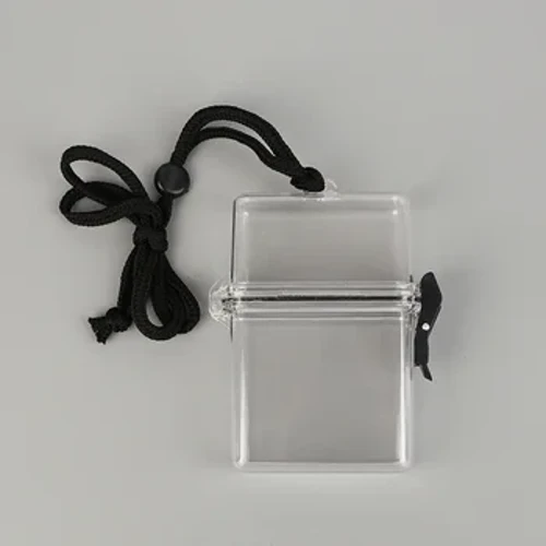 Scatola portaoggetti sigillata per piccole carte portatili, chiave per soldi, serbatoio impermeabile, trasparente, scatola per classificazione, cancelleria scolastica