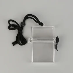 Portable Kleng Kaart zouene Stockage Kann Geld Schlëssel waasserdicht Tank Transparent Sammelen Klassifikatioun Box School Stationery