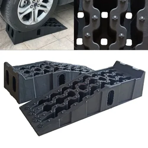 1 par Heavy Duty 7 tons plastik billøfteramper Automotive Vehicle Garage Anti-slip