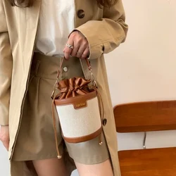 ʻEke Poʻohiwi Wahine Cylinder PU ʻili Bākeke Ladies Crossbody ʻeke ʻeke lima huki lima ʻeke no ke kūʻai ʻana i ke kauwela.