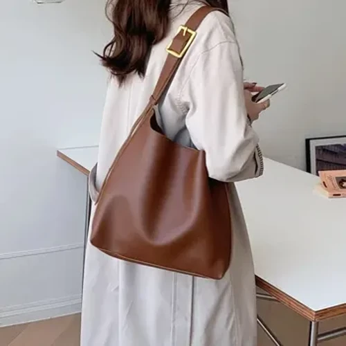 Rilibegan Single Skuldertaske Big Capacity Crossbody Tasker Kvinder Tote Bag Kvinde Fritid Bucket Bags Single Skuldertasker