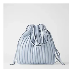 Lyxig designerhandväska Dammode Plisserad hink Crossbody-väskor Söt Dam Mjukt Läder Axelväska Messenger Bag Myntväska