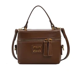 Borsa da donna di design di lusso con lettera in pelle PU modello pietra borsa a tracolla retrò borsa a secchiello piccola