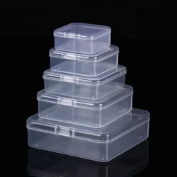 Mga Mini Plastic Storage Box na Parihabang Translucent na Pag-iimbak ng Mga Bins ng Imbakan Hindi tinatablan ng alikabok Matibay na Lalagyan ng Case ng Imbakan ng Alahas