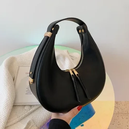 Genți de umăr la subrat la modă de primăvară pentru femei Vintage Hobos Messenger Geantă Poșetă de femeie din piele Pu, poșetă de mână pentru subsuoară