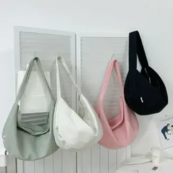 Nye Canvas Totes Tasker Kvinder Casual Vilde Dame Hobos Håndtasker Stor Kapacitet Skulder Piger Sac Simple Female Messenger Bag