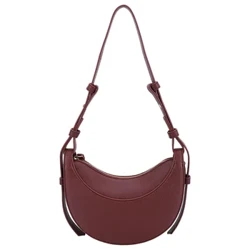 Women Tote Bags Casual Hobo Bag Luxury Brand Handbag Malaking Kapasidad PU Half Moon Crescent Bag Saddle Shoulder Bag Commuting Bag