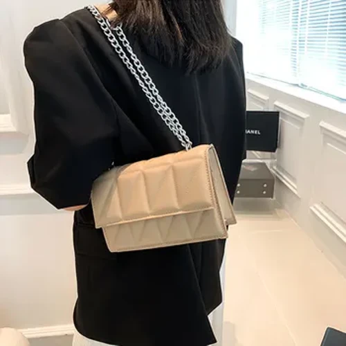 Faisean nua retro mála cearnach beag treocht ócáideach crossbody mála slabhra treocht mála ghualainn