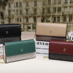 CILMI HARVILL CHHC 2022 Kvinders nye kohud Metal Messenger enkelt skulder rektangulær taske High-end banket luksus læder