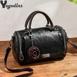Túi đeo vai nữ thời trang có mặt dây chuyền hoa Nữ Totes Đảng Ví Boston Túi xách nữ Messenger Túi đeo chéo