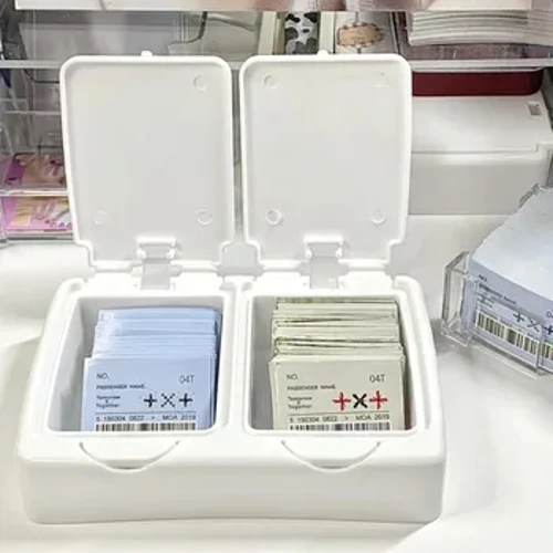 Pop-up Small Card Storage Box Classification Drawer Desktop Organizer Box Kpop Photocard Holder Dustproof na Lalagyan ng Alahas